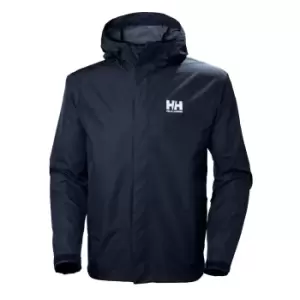 Image of Helly Hansen Mens Seven J Outdoor Rain Jacket Navy L