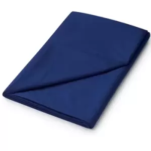 Image of Helena Springfield Super Kingsize Flat Sheet, Navy