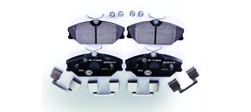 Image of HELLA Brake pad set HELLA 8DB 355 019-391