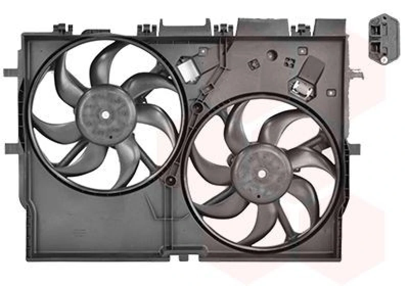 Image of VAN WEZEL Fan, radiator VAN WEZEL 0982749