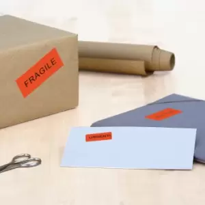 Image of HERMA Coloured labels A4 105x42.3mm red paper matt 280 pcs.
