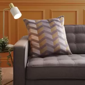 Hyperion Interiors Evander Geometric Cushion Ochre