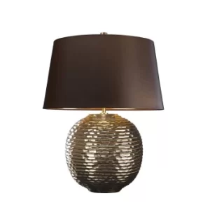 Image of Caesar 1 Light Table Lamp Gold, E27