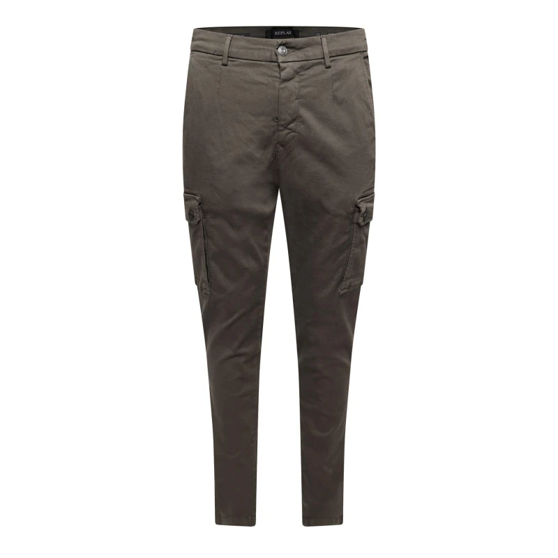 Image of Replay Jaan Slim-Fit Cargos Green male 28R