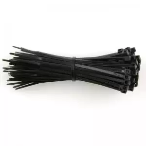 image of ValueX Cable Ties 100x2.5mm Black Pack 100 - 4CAB100 53691LM