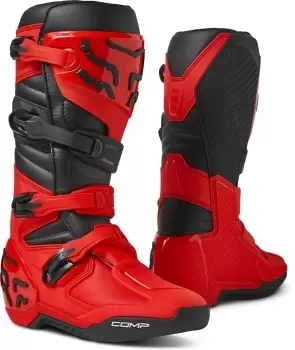 Image of FOX Comp Motocross Boots, red, Size 43, red, Size 43