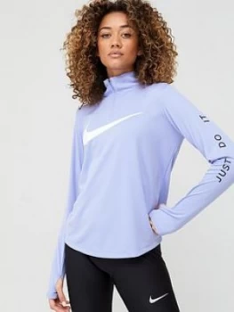 image of Nike Running Midlayer Swoosh Zip Top - Thistle