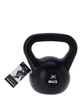Image of Non-Slip Kettlebell With Protective Vinyl Cover For Home Gym Fitness - 6Kg