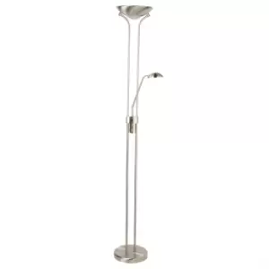Image of LED 1 Light Mother & Child Lamp Satin Silver