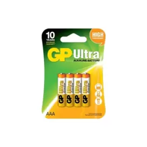 Image of GP Batteries Ultra Alkaline AAA - 4 Pack