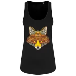 Image of Unorthodox Collective Womens/Ladies Vulpe Floaty Tank (Large (UK 12-14)) (Black)