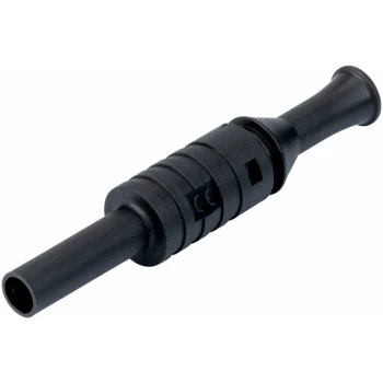 image of 1063-N 4mm Shrouded Cable Socket Black - PJP