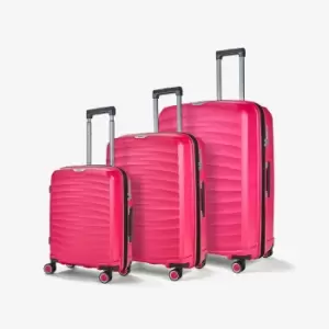 Image of Rock Luggage Sunwave 3 Piece Set - Pink