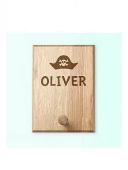 image of Personalised Pirate Hat Peg Hook