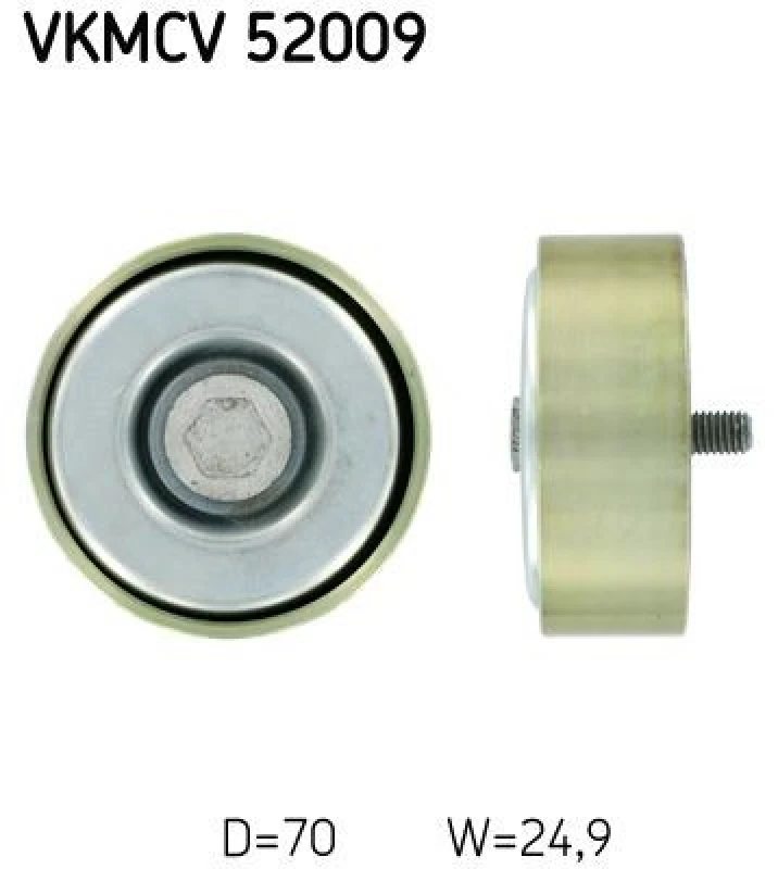 Image of SKF Deflection / guide pulley, V-ribbed belt SKF VKMCV 52009