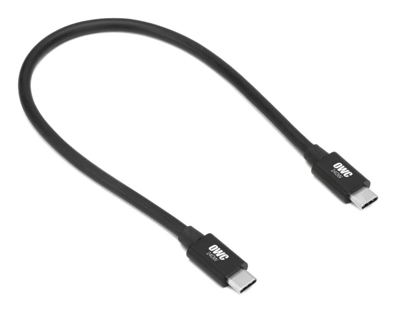 Image of OWC OWC 0.3M (11.8") Thunderbolt 5 (USB-C) Cable OWCCBLTB5C0.3M