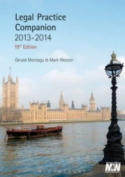 Image of Legal Practice Companion 2013-2014 by Gerald Montagu Paperback