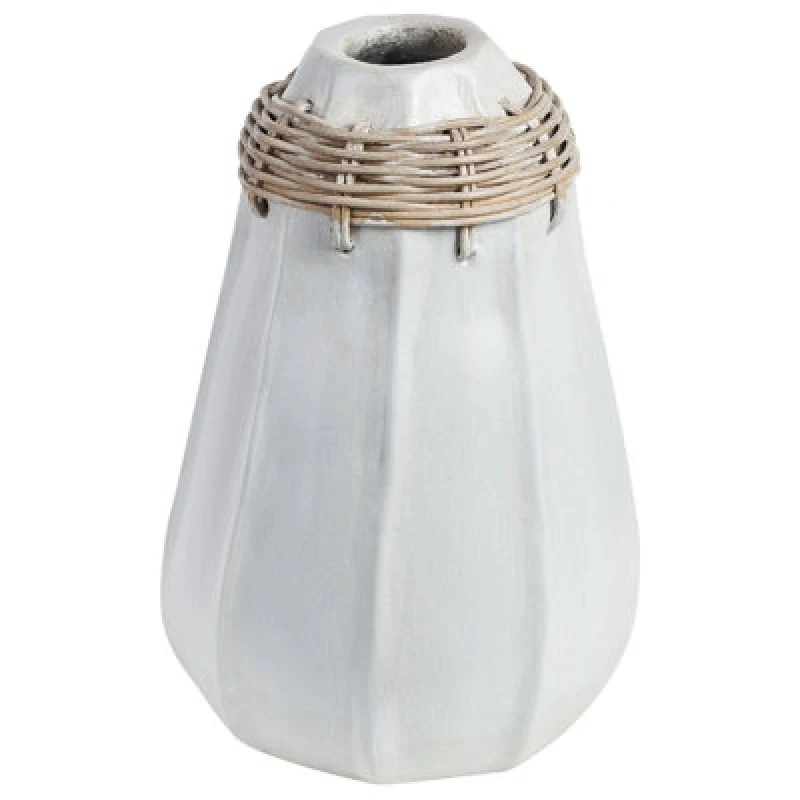 Image of Beliani Decorative Vase Kampar Ceramic 30 Cm White