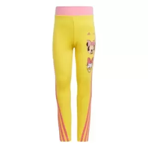 adidas x Disney Daisy Duck Leggings Kids - Impact Yellow / Bliss Pink / P