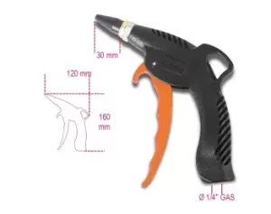 Image of Beta Tools 1949BC Progressive Blow Gun Rubber Nozzle 6-8bar 019490022
