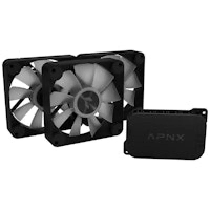 Image of APNX FP1-R Performance ARGB 120mm PWM Triple Fan Pack - Black
