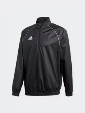 image of adidas Core 18 Windbreaker, Black/White, Size L, Men