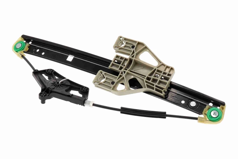 Image of VAICO V10-7665 Window regulator Green Mobility Parts Left Rear, Operating Mode: Electric, without electric motor Window Winder (1561)