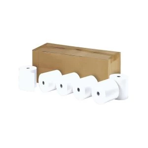 image of Thermal Printer Paper Single Ply on a Roll 57mm x 30m Pack of 21 Rolls