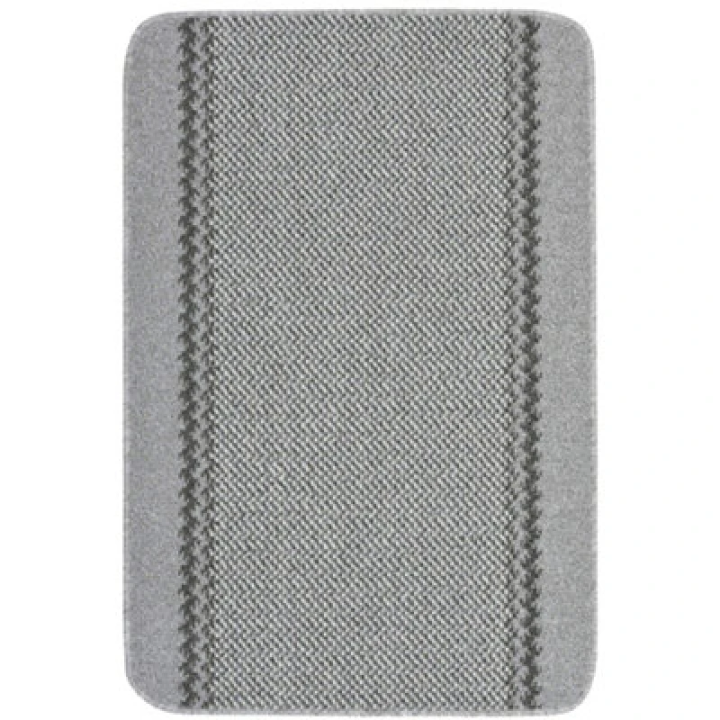 Image of The Rugs Washable Designer Rugs & Mats Lined Bordered Design In Grey 116G