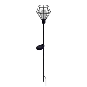 Solar Pentagon Metal Wire Stake LED Light