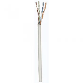 image of Intellinet Network Bulk Cat6 Cable 23 AWG Solid Wire Grey 305m U/UTP Box