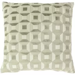 Image of Paoletti Empire Cushion Cover (One Size) (Taupe/Ivory)