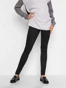 Image of Long Tall Sally Black Suedette Legging, Black, Size 22, Women