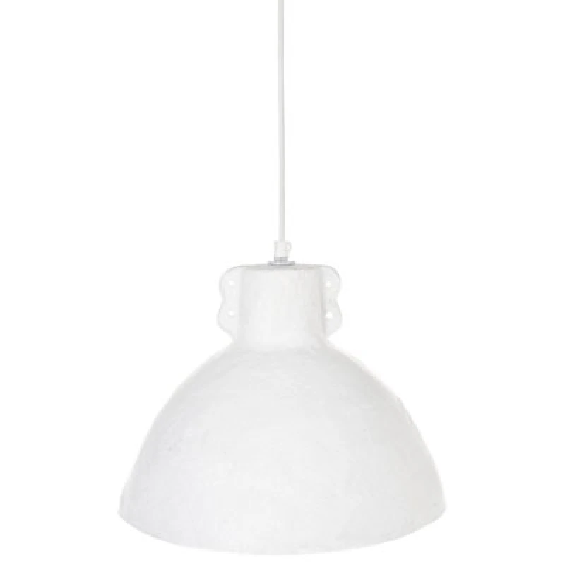 Image of Beliani Pendant Lamp Miguelete Papier-Mache White