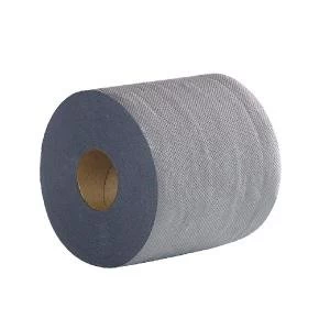 image of 2Work 2-Ply Centrefeed Roll 100m Blue Pack of 6 2W03010