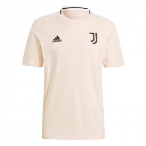 Image of adidas Juventus T Shirt Mens - Pink Tint/Black