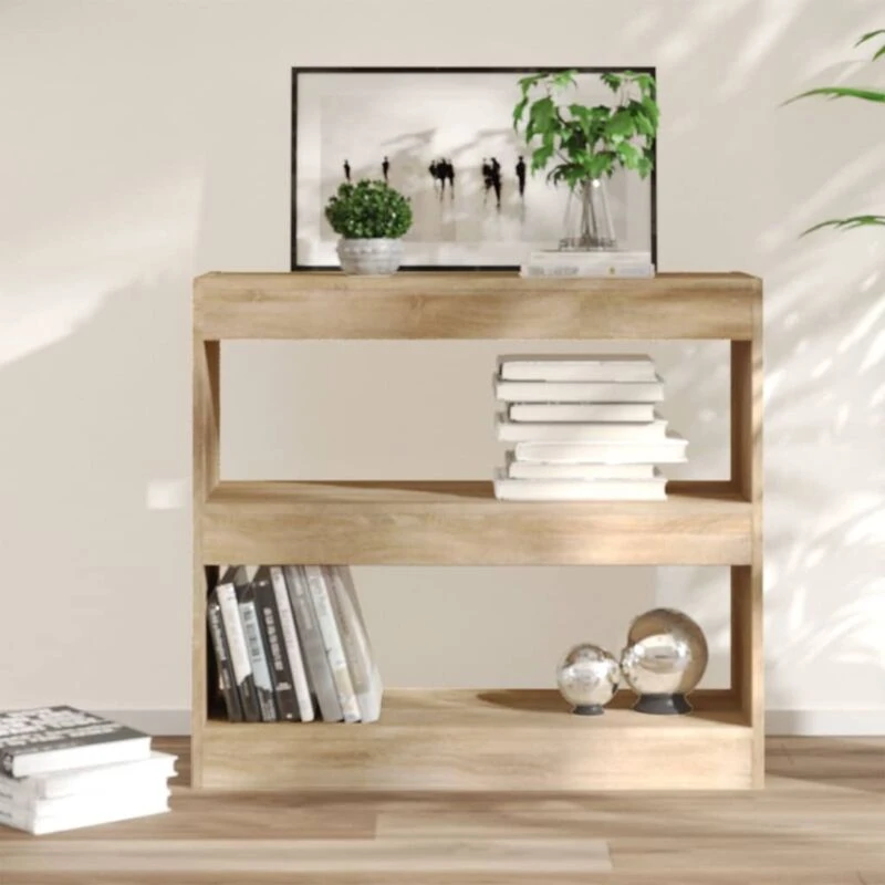 Image of VIDAXL Book Cabinet/Room Divider Sonoma Oak 80x30x72cm Vidaxl 8720286843437