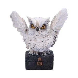 Image of Archimedes White Owl Figurine