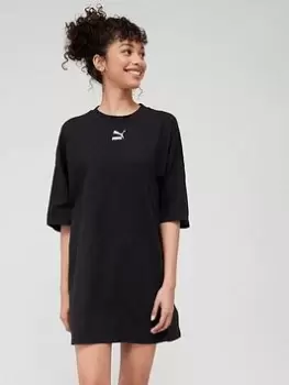 Puma Classics Essential T-Shirt Dress - Black Size M Women