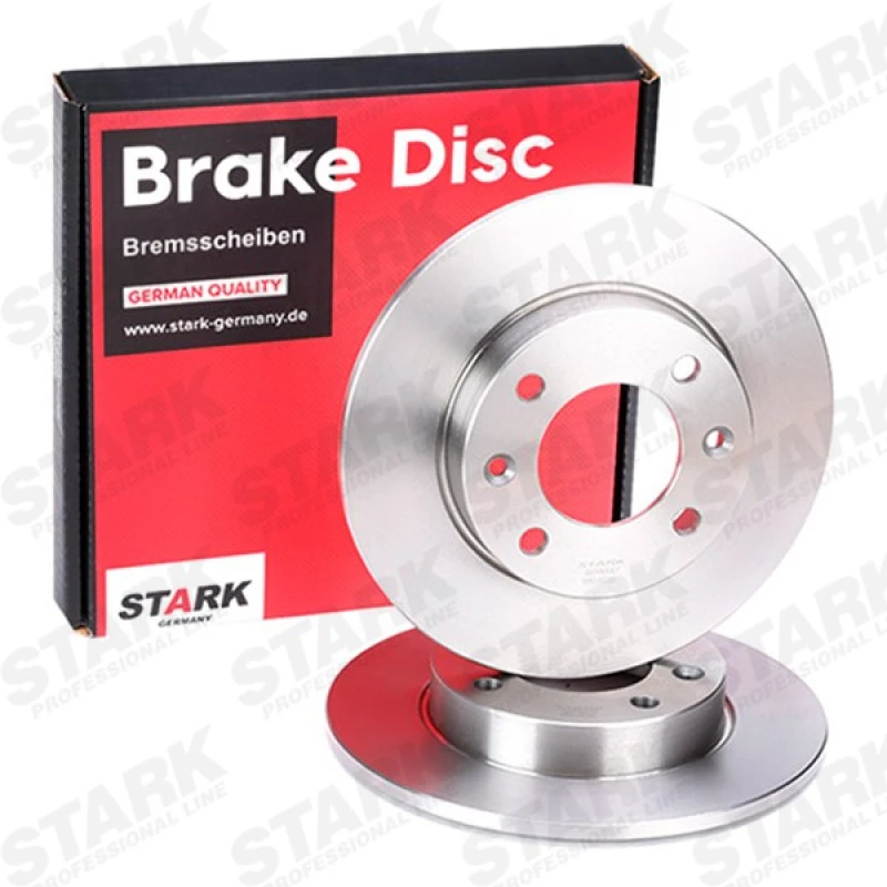 Image of STARK SKBD-0022803 Brake disc Rear Axle, solid, Cast Iron, Uncoated, Untreated, without bolts/screws Cast Iron Brake Disc (82)