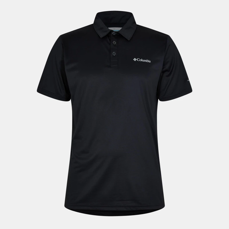 Image of Columbia Short-Sleeve Polo Shirt Mens Black male X Large
