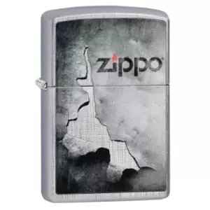 image of Zippo Linen Weave Peeled Metal Design windproof lighter