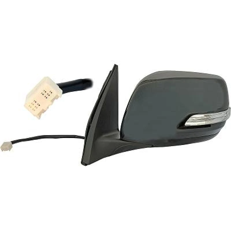 Image of DIEDERICHS 6673525 Wing mirror Left, black, Complete Mirror, Grained Outside Mirror (50)