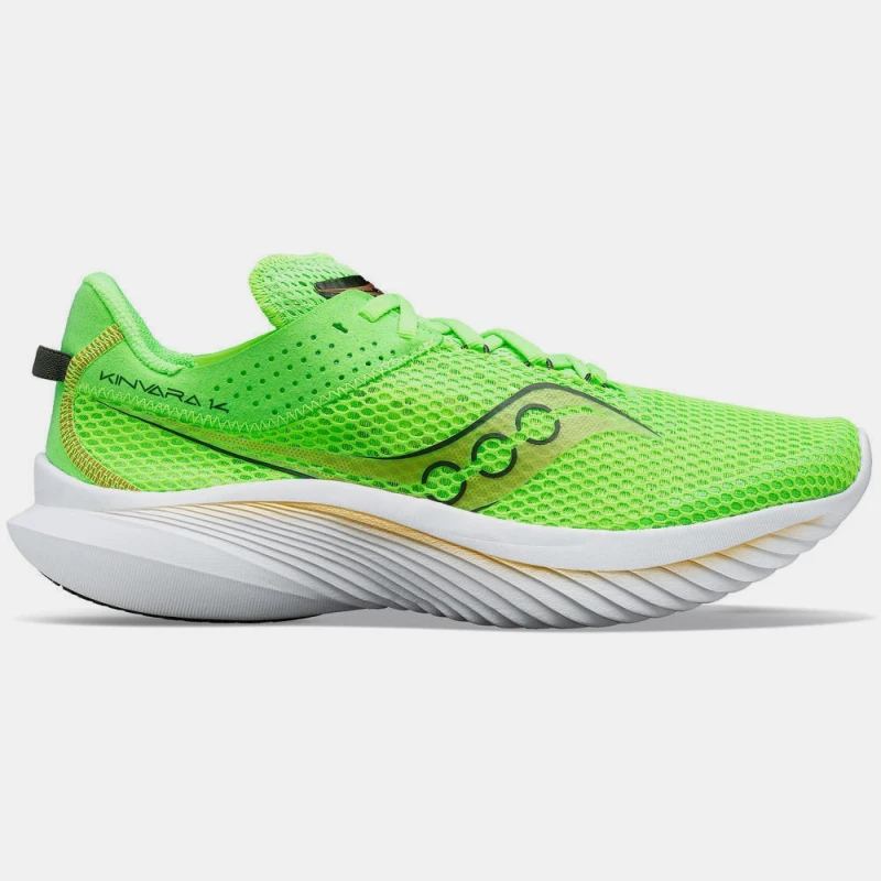 Image of Saucony Kinvara 14 Running Shoes Green White male UK 10.5