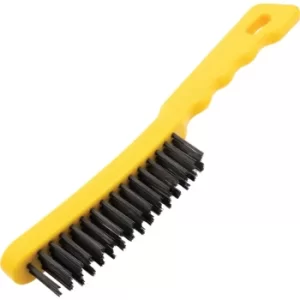 image of 4-Row Plastic Handle Wire Scratch Brush