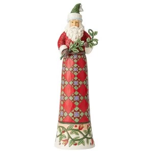 Image of Making Spirits Splendid (Tall Santa with Branch) Figurine