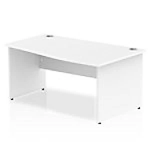 image of Impulse Panel End 1600 Right Hand Wave Desk White