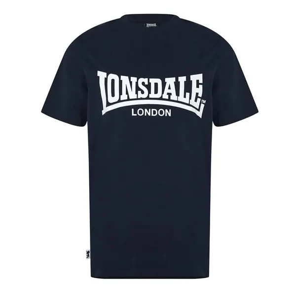 Image of Lonsdale Essentials Logo Tee - Blue L