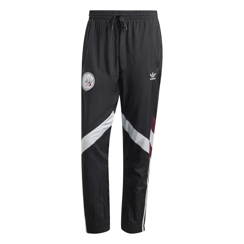Image of adidas Ajax Amsterdam Originals Tracksuit Bottoms Adults - Black S