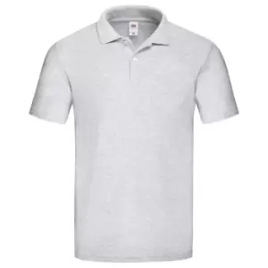 image of Fruit of the Loom Mens Original Polo Shirt (3XL) (Grey Heather)